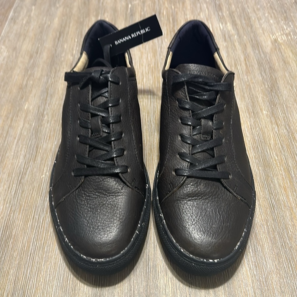 Banana Republic Black Leather Sneakers